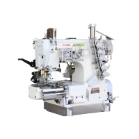Pegasus W664P-32DCX356/RP110A/HG301/UT334/Z054 – промислова 3-голкова 5-ниткова плоскошовна машина з циліндричною платформою та автоматичною обрізкою нитки