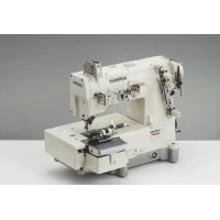 Kansai Special B2000C 1/4 2-голкова шльовочна машина з плоскою платформою та двома ножами підрізки