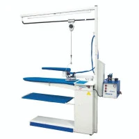 Primula ECO DOB 3711 S+B 230V консольний прасувальний стіл з рукавом, підвісом праски, підігрівом поверхні, вакуумним відсмоктуванням повітря та піддувкою