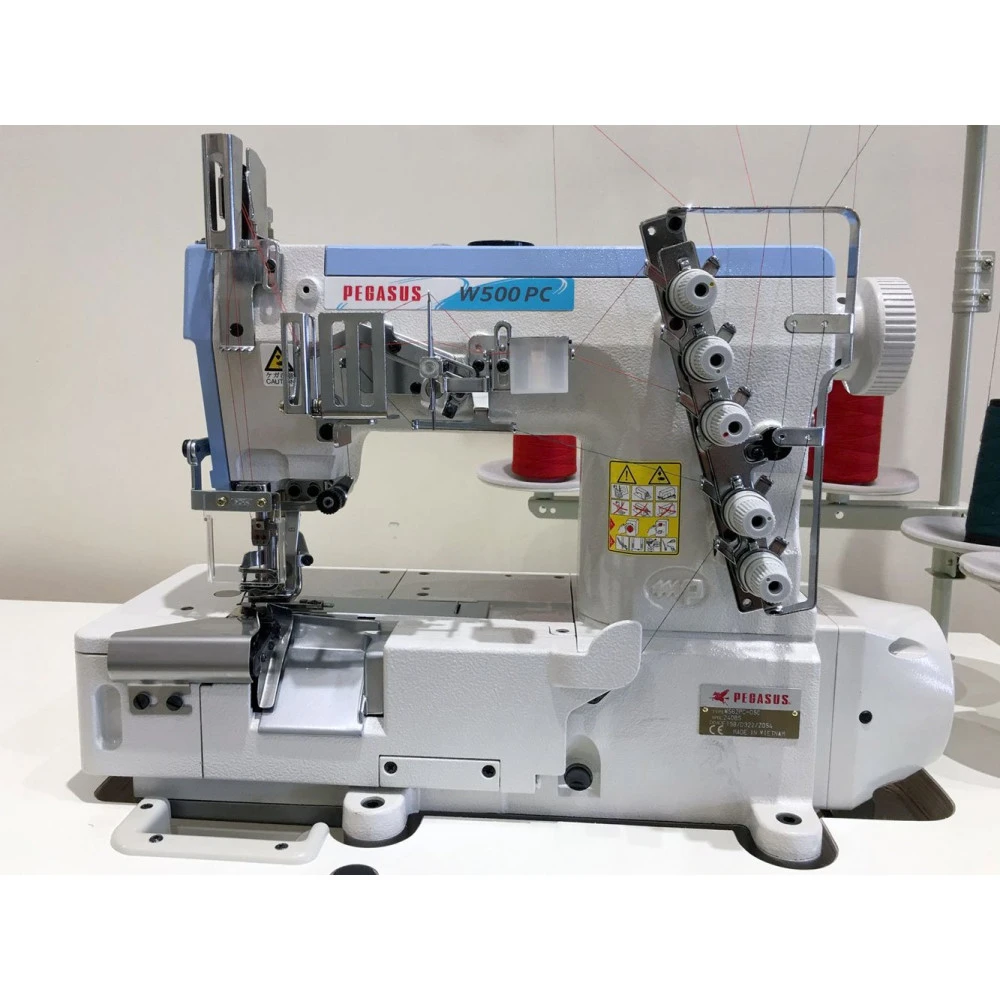 Pegasus W562PC-05Cx240BS/FT9B/D322/Z054 плоскошовная машина с правым ножом для нашивания резинки