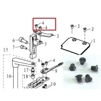 Винт крепления ножа 123S17001 к 8420 SM9/16×40 L=4.5