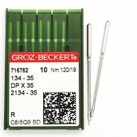 GROZ-BECKERT DPx134-35 №120 R голки для прямострочних машин з товстою колбою