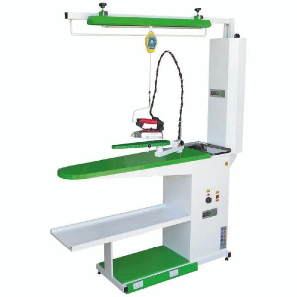 WERMAC C203 Professional S+B промышленный гладильный стол с рукавом, подвесом утюга, отсосом и поддувкой воздуха