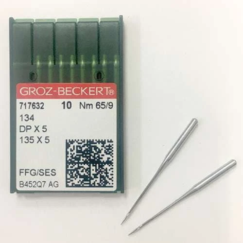 GROZ-BECKERT DPx5 №65 SES голки для прямострочних машин з товстою колбою