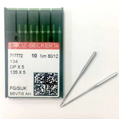 GROZ-BECKERT DPx5 №80 SUK иглы для прямосрочных машин с толстой колбой