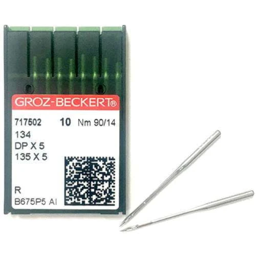 GROZ-BECKERT DPx5 №90 R иглы с толстой колбой для прямосрочных машин