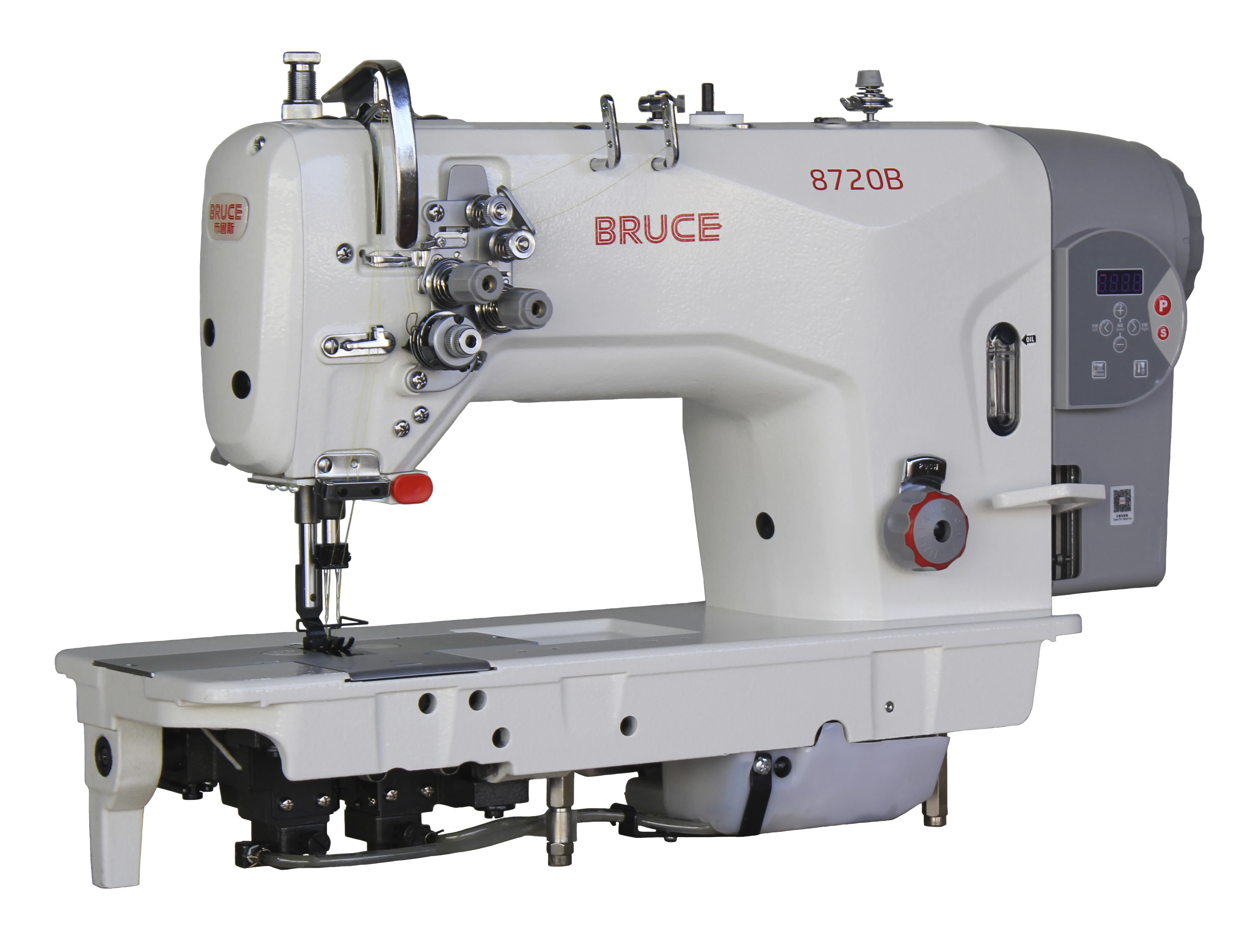 BRC-8720B-003С двухигольная швейная машина без отключения игл с увеличенными челноками