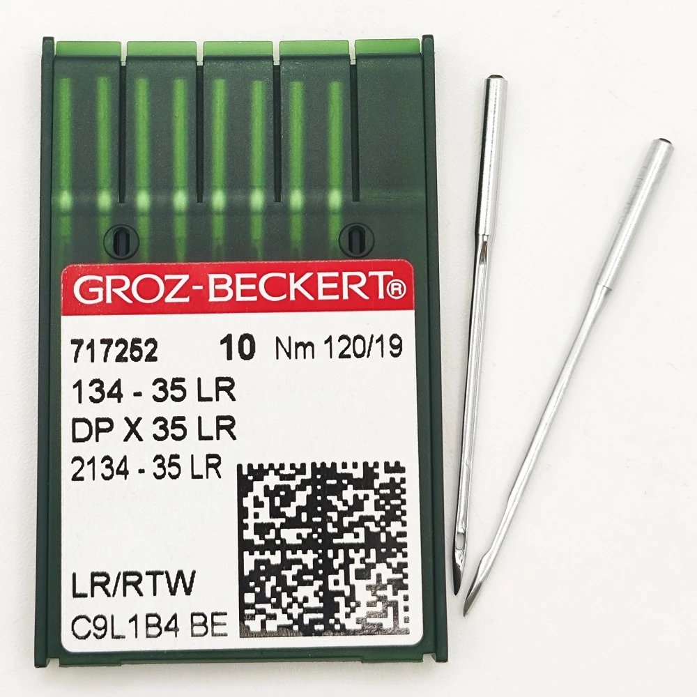 GROZ-BECKERT DPx134-35 №120 LR голки для прямострочних машин з товстою колбою