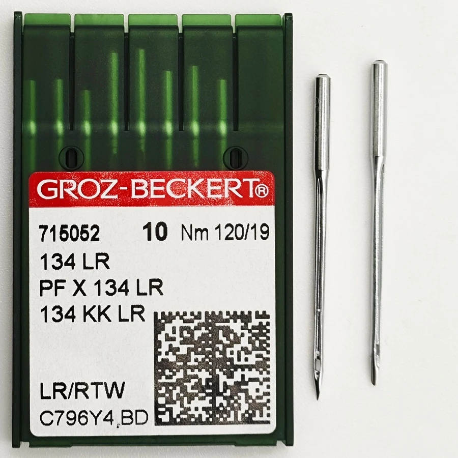 GROZ-BECKERT DPx5 №120 LR/RTW иглы для прямосрочных машин с толстой колбой для кожи