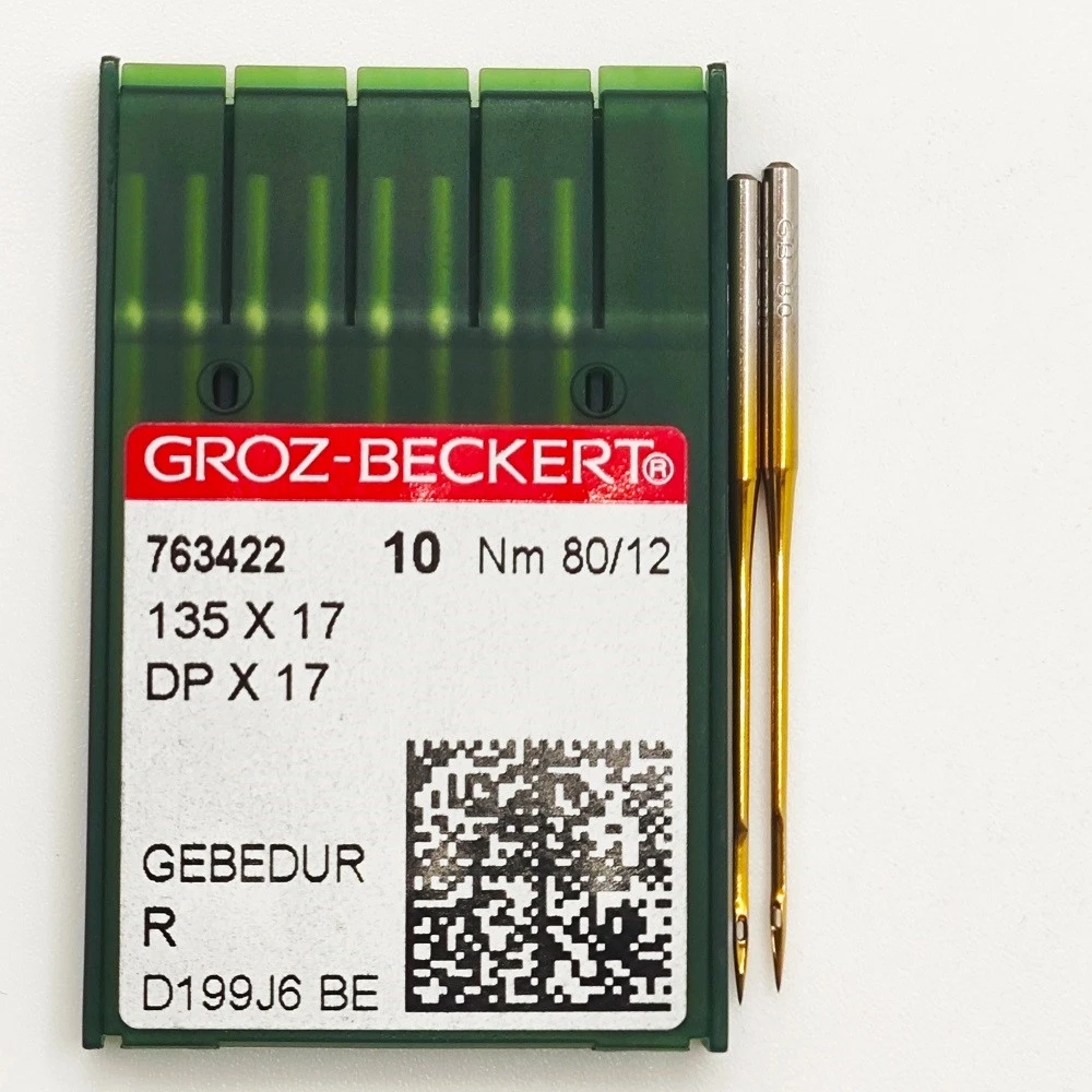 GROZ-BECKERT DPx17 №80 R Gebedur подовжені голки для швейних машин з товстою колбою