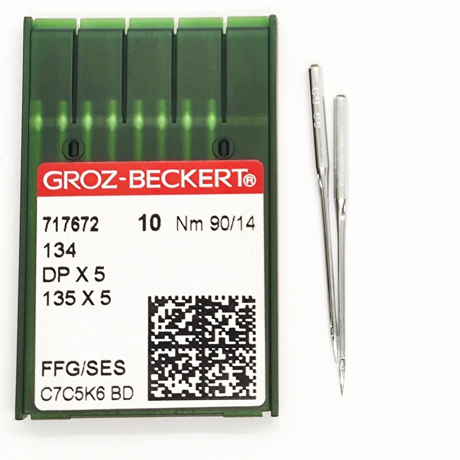 GROZ-BECKERT DPx5 №90 SES иглы для прямосрочных машин с толстой колбой