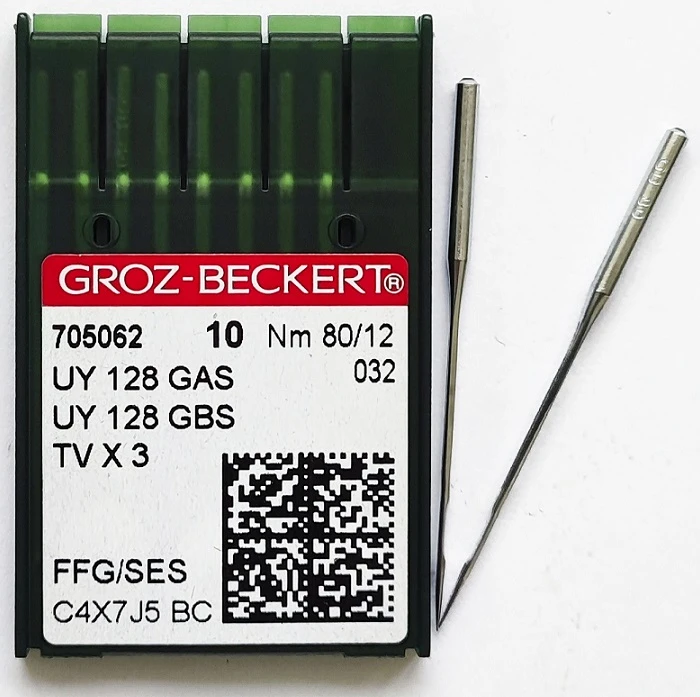 GROZ-BECKERT UYx128GAS №80 SES иглы для плоскошовных машин
