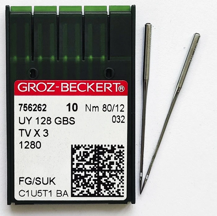 GROZ-BECKERT UYx128GAS №80 SUK иглы для плоскошовных машин