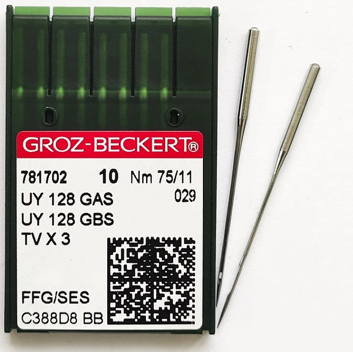 GROZ-BECKERT UYx128GAS №75 SES иглы для плоскошовных машин