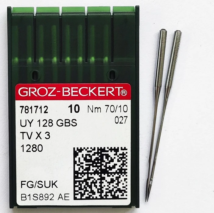 GROZ-BECKERT UYx128GAS №70 SUK иглы для плоскошовных машин
