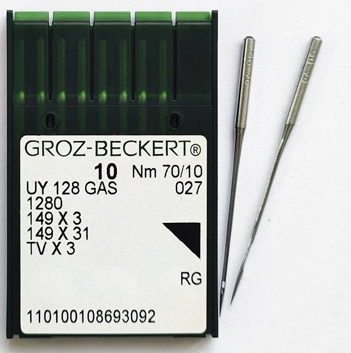 GROZ-BECKERT UYx128GAS №70 RG иглы для плоскошовных машин