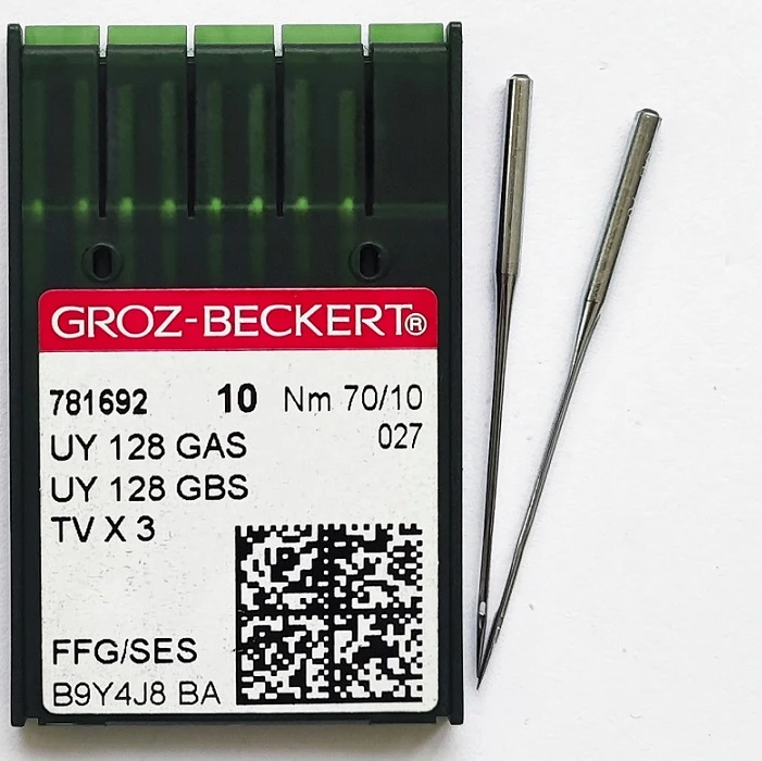 GROZ-BECKERT UYx128GAS №70 SES иглы для плоскошовных машин
