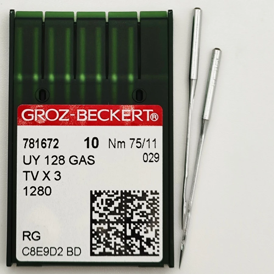 GROZ-BECKERT UYx128GAS №75 RG иглы для плоскошовных машин