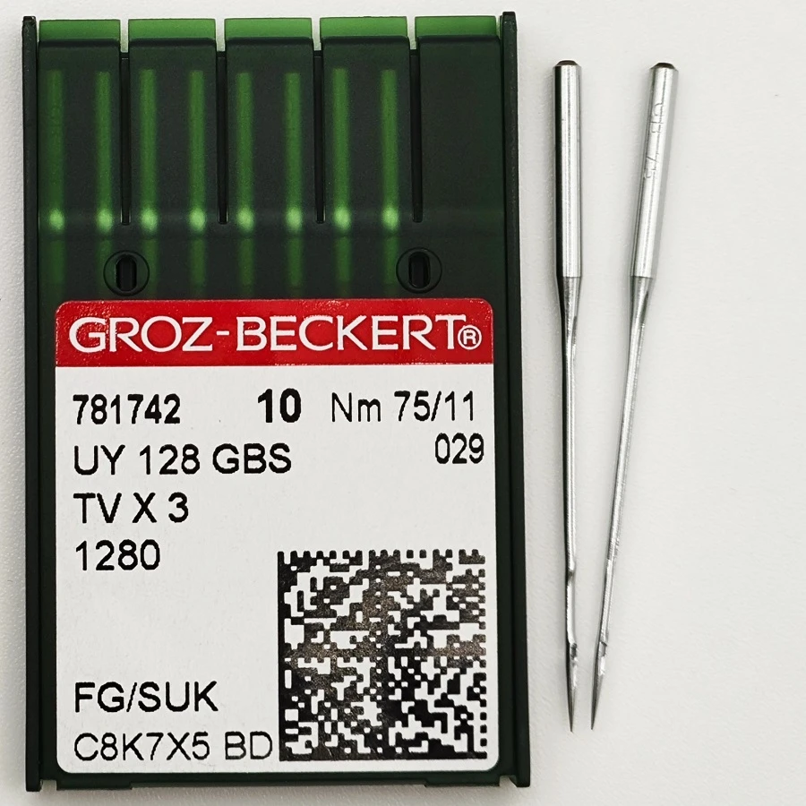 GROZ-BECKERT UYx128GAS №75 SUK иглы для плоскошовных машин