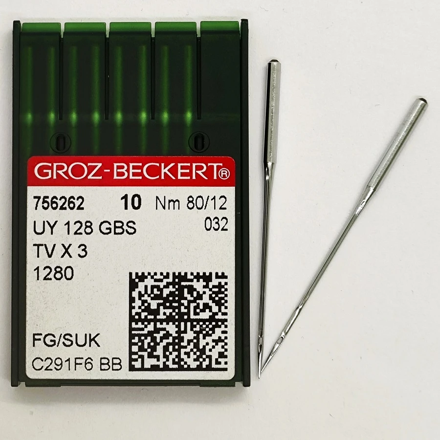 GROZ-BECKERT UYx128GBS №80 SUK иглы для плоскошовных машин