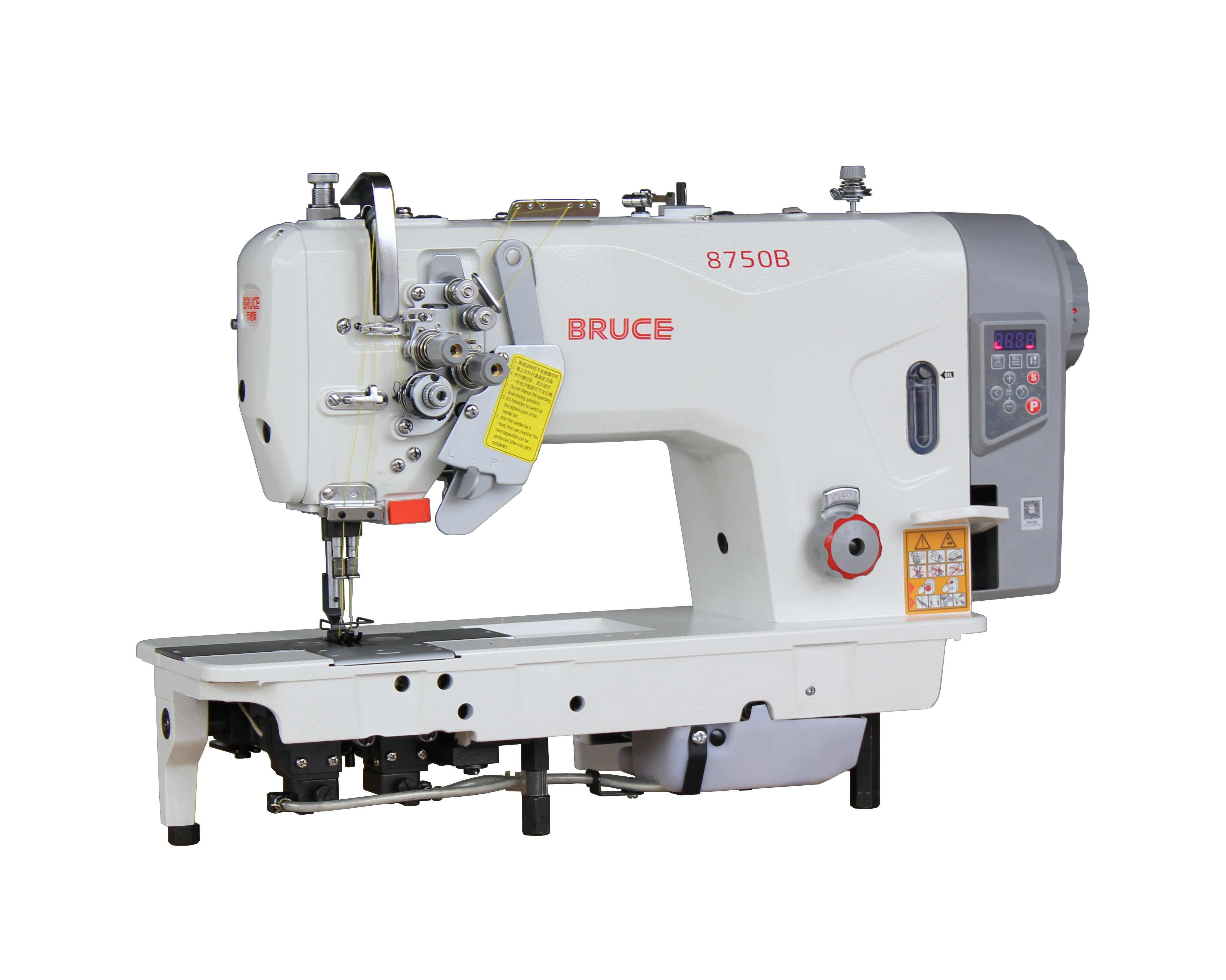 BRUCE BRC-8750B-A-005C промислова двоголкова машина зі збільшеними човниками та відключенням голок