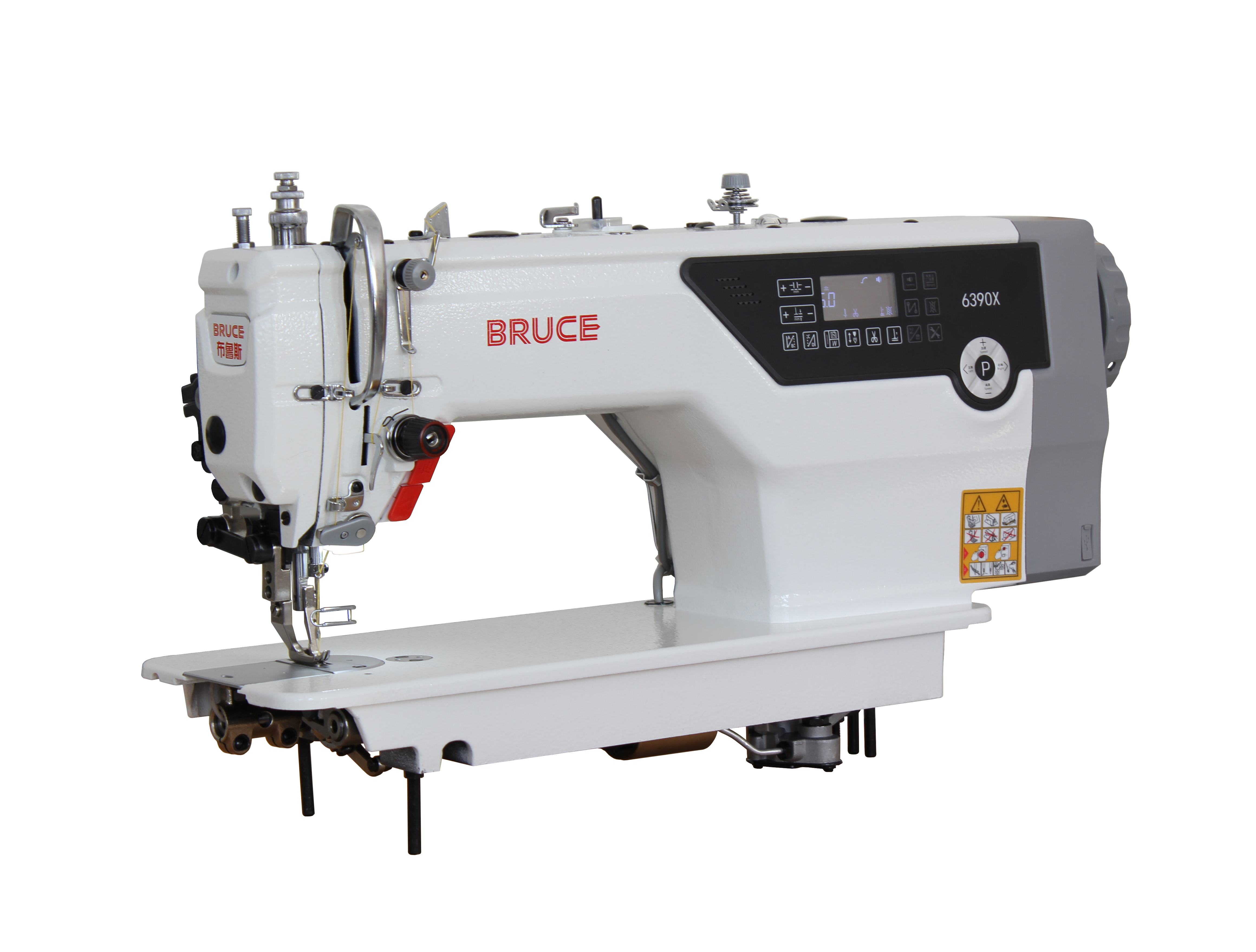 BRUCE BRC-6390X-C промислова швейна машина з подвійним транспортуванням матеріалу та автоматичними функціями