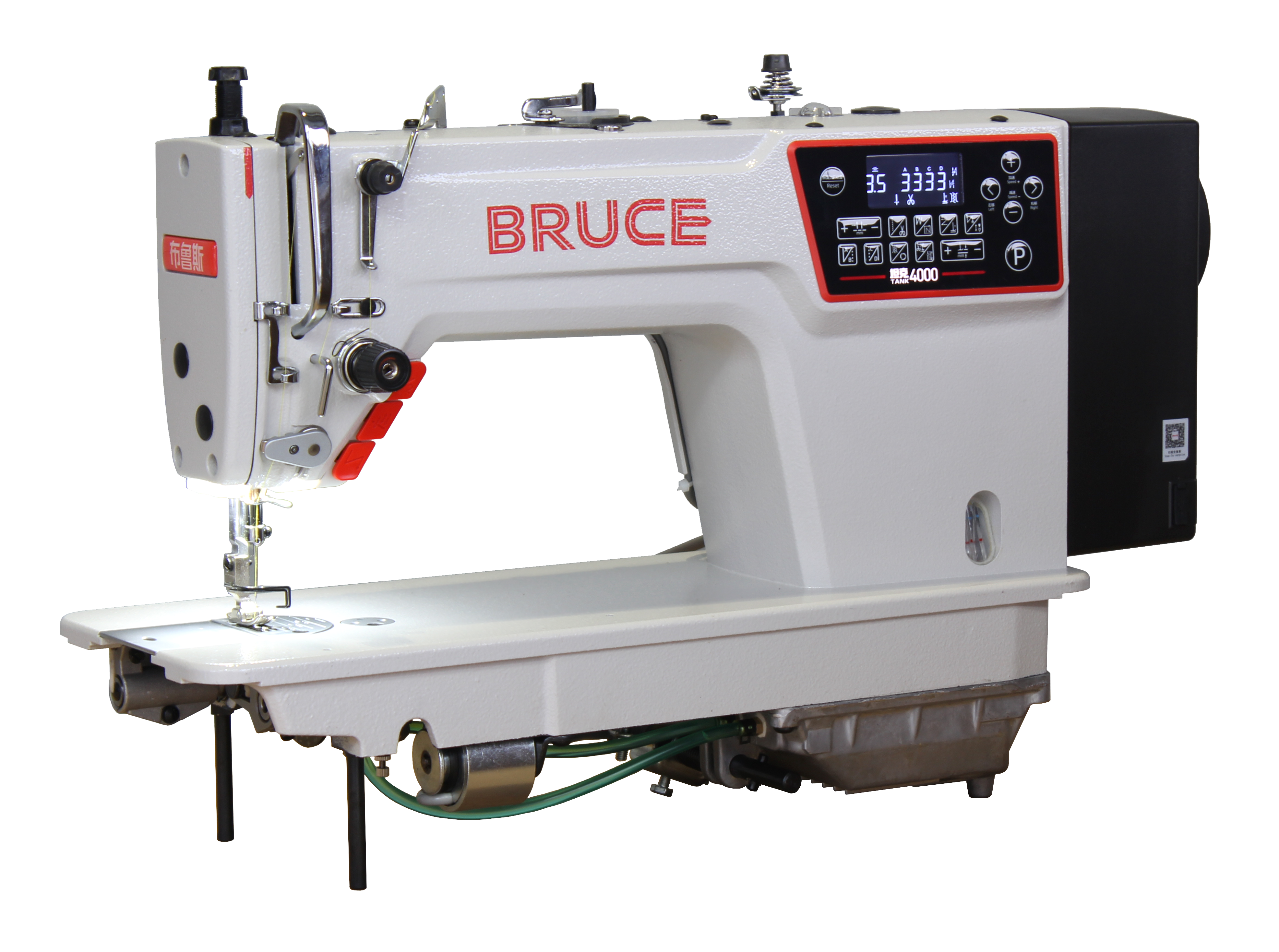 BRUCE R4000-B-S комп'ютеризована швейна машина із закритим масляним картером та автоматичними функціями