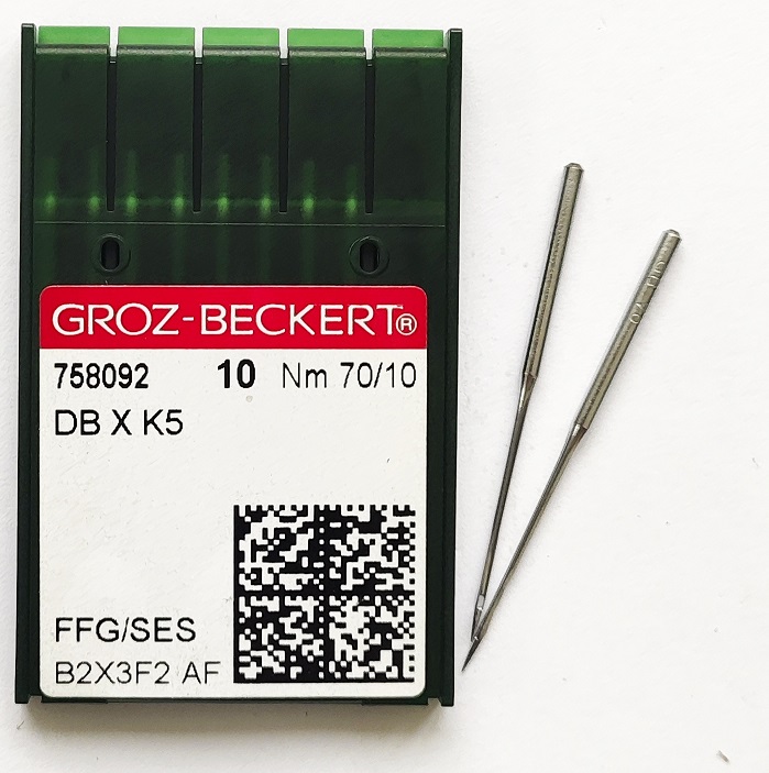 GROZ-BECKERT DBxK5 №70 SES голки для вишивальних машин GROZ-BECKERT DBxK5 №70 SES голки для вишивальних машин