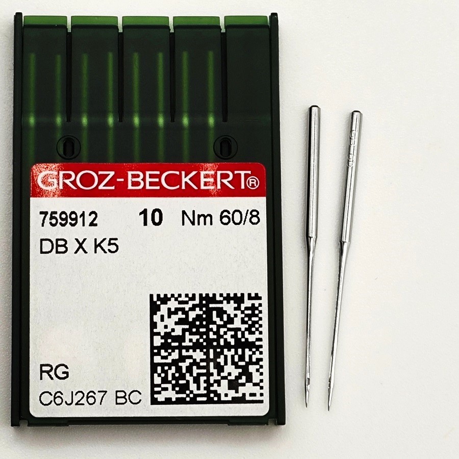 GROZ-BECKERT DBxK5 №60 RG голки для вишивальних машин GROZ-BECKERT DBxK5 №60 RG голки для вишивальних машин