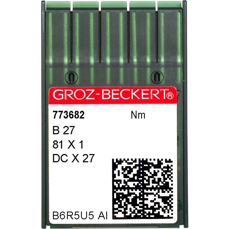 GROZ-BECKERT DCx27 №70 RG голки для промислових оверлоків GROZ-BECKERT DCx27 №70 RG голки для промислових оверлоків