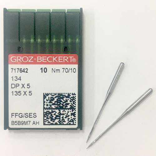GROZ-BECKERT DPx5 №70 SES голки для прямострочних машин з товстою колбою GROZ-BECKERT DPx5 №70 SES голки для прямострочних машин з товстою колбою