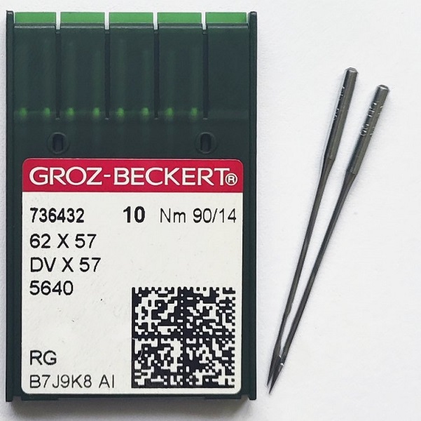 GROZ-BECKERT DVx57 №90 RG голки для багатоголкових машин GROZ-BECKERT DVx57 №90 RG голки для багатоголкових машин