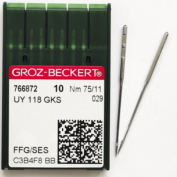 GROZ-BECKERT UYx118GKS №75 SES голки для флетлока GROZ-BECKERT UYx118GKS №75 SES голки для флетлока