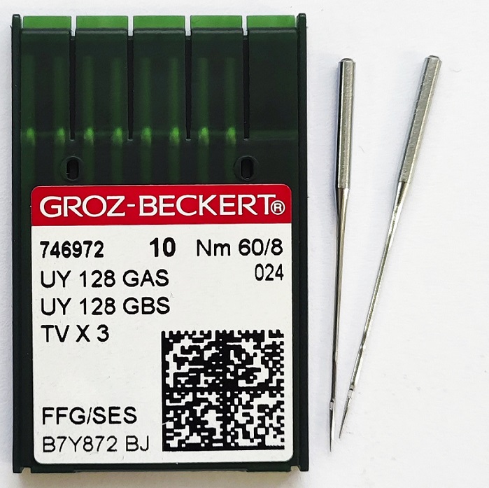 GROZ-BECKERT UYx128GAS №60 SES голки для плоскошовних машин GROZ-BECKERT UYx128GAS №60 SES голки для плоскошовних машин
