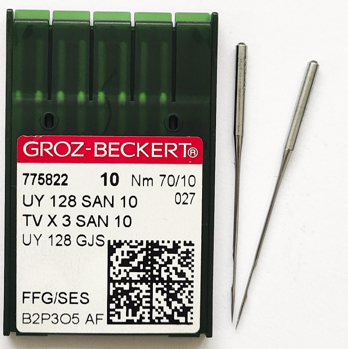GROZ-BECKERT UYx128 SAN10 №70 SES голки для плоскошовних машин GROZ-BECKERT UYx128 SAN10 №70 SES голки для плоскошовних машин