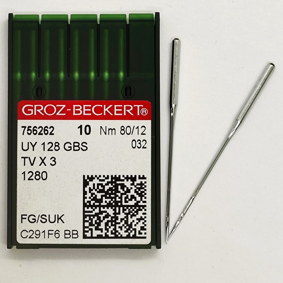 GROZ-BECKERT UYx128GBS №80 SUK голки для плоскошовних машин GROZ-BECKERT UYx128GBS №80 SUK голки для плоскошовних машин