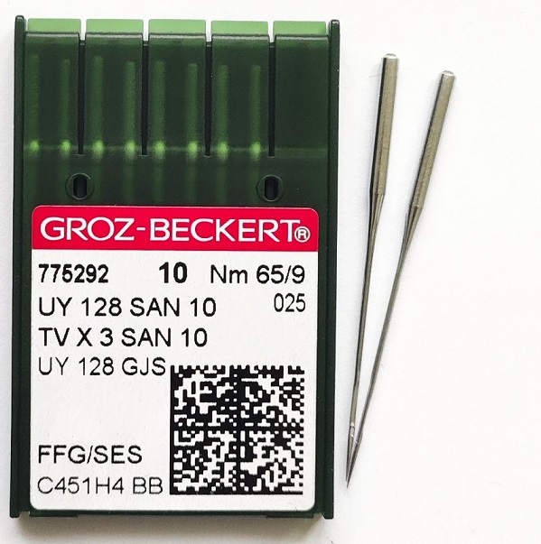 GROZ-BECKERT UYx128 SAN10 №65 SES голки для плоскошовних машин GROZ-BECKERT UYx128 SAN10 №65 SES голки для плоскошовних машин